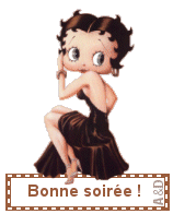 Gif animé bonne soirée Betty Boop